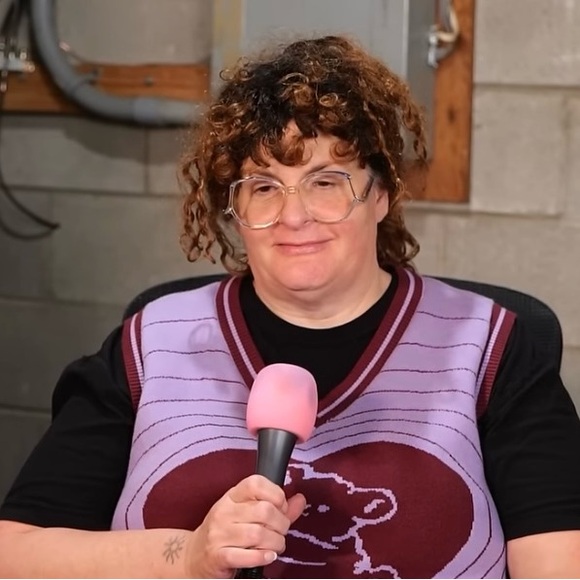 Cider Sweaters - Ms. Crystal’s purple bear vest